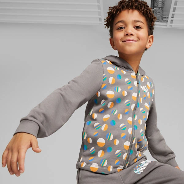 ESS+ Sommerleir: PUMAs Full-Zip hettegenser for småbarn – Klar for sommerens eventyr og lek!